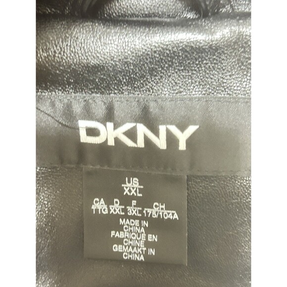 DKNY Womens XXL Black Mock Neck - 2 F Warm Factor Puffer Jacket - Picture 5 of 12